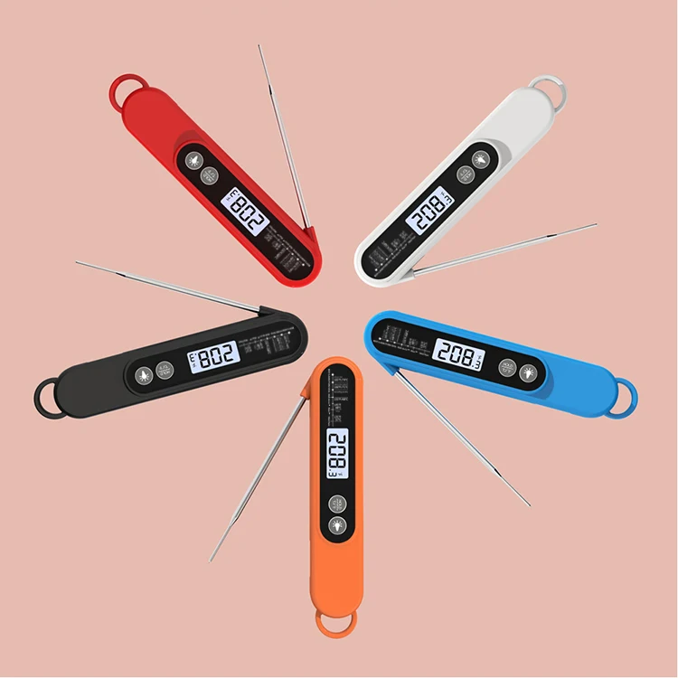 Digital Instant Read Meat Thermometer Household Waterproof Kitchen Food Cooking Oven BBQ Thermometer with Backlight LCD