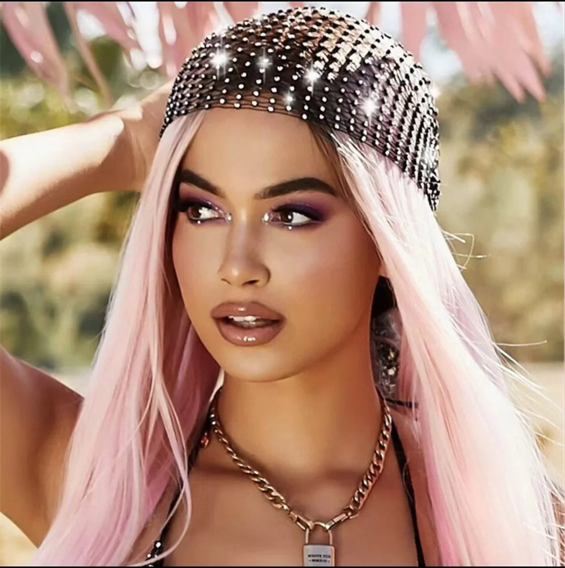 Оптовая продажа бриллиантовая шляпа turbans для женщин пиратская со стразами шикарные шляпы головной платок