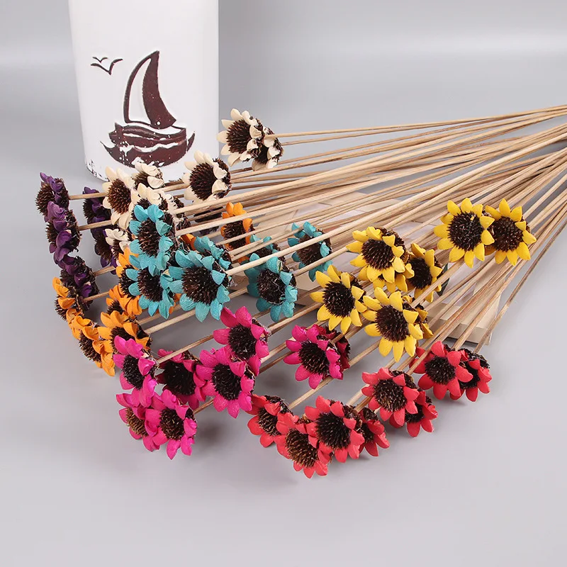 Handmade dried flower sunflower bouquet home decoration flower arrangement diy flower material source factory wholesale