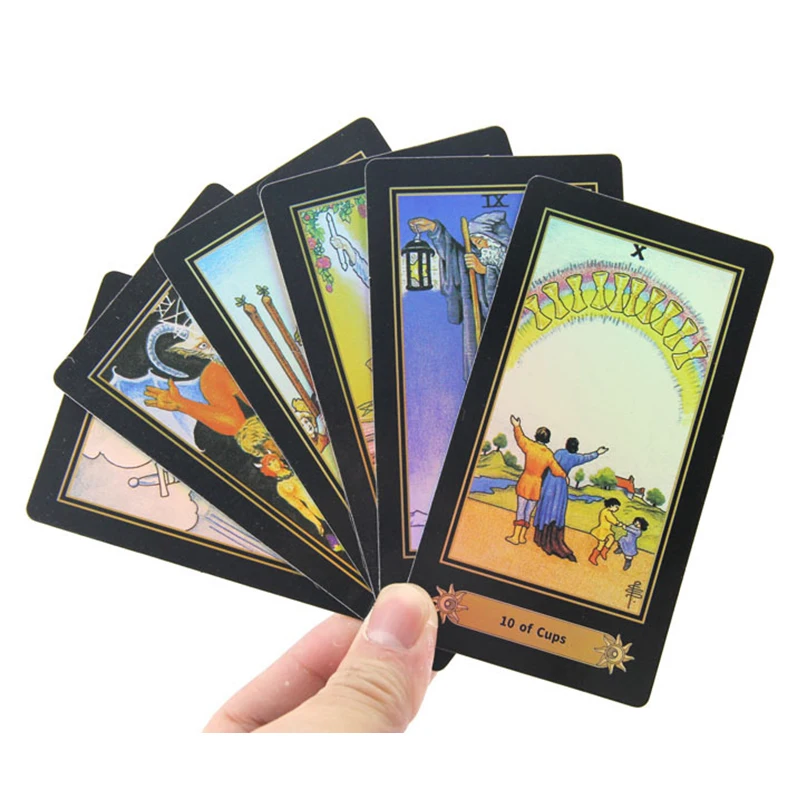 High Quality 300gsm Art Paper Customized Size Tarot Cards Printing with Guidebook
