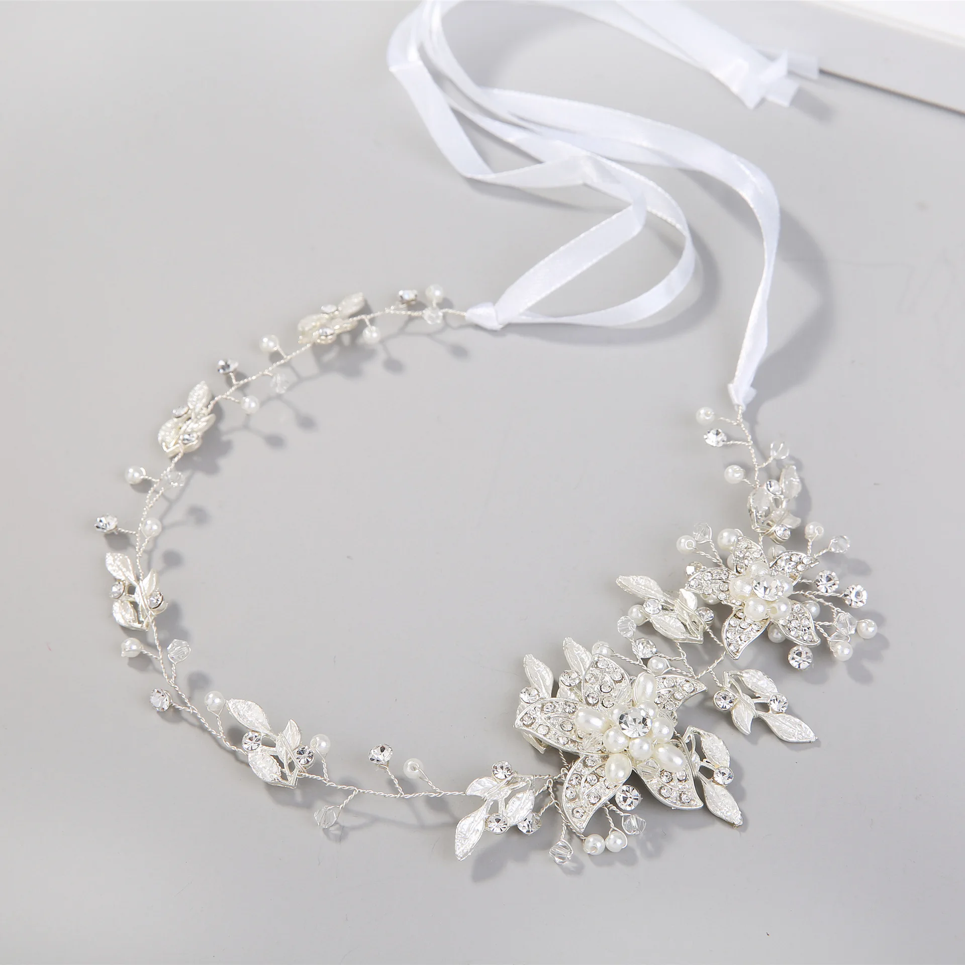 European-style Bridal Headwear Gold and Silver Rhinestone Alloy Handmade Hot-selling Jewelry  Bride Wedding Hair Accessories