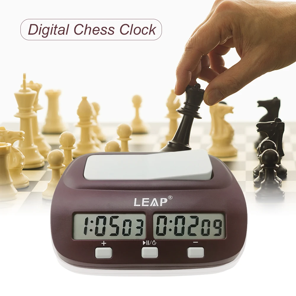 Professional Digital Chess Clock Count Up Down Chess Timer with Alarm Electronic Board Game Bonus Competition Master Tournament