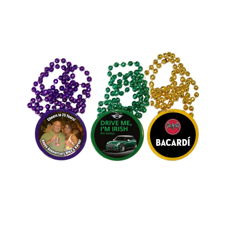 Promotional Medallion Beads Necklace with Custom Logo