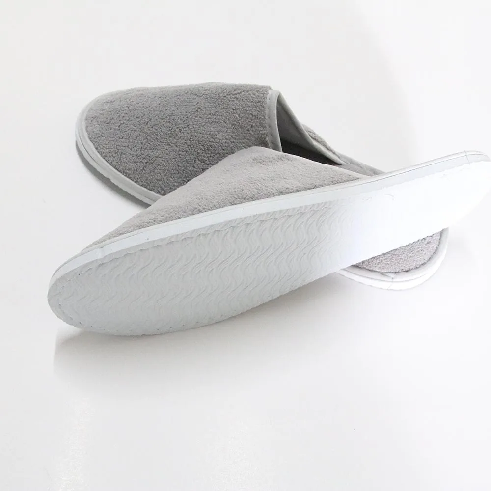 
high quality cheap washable grey color indoor men slipper 