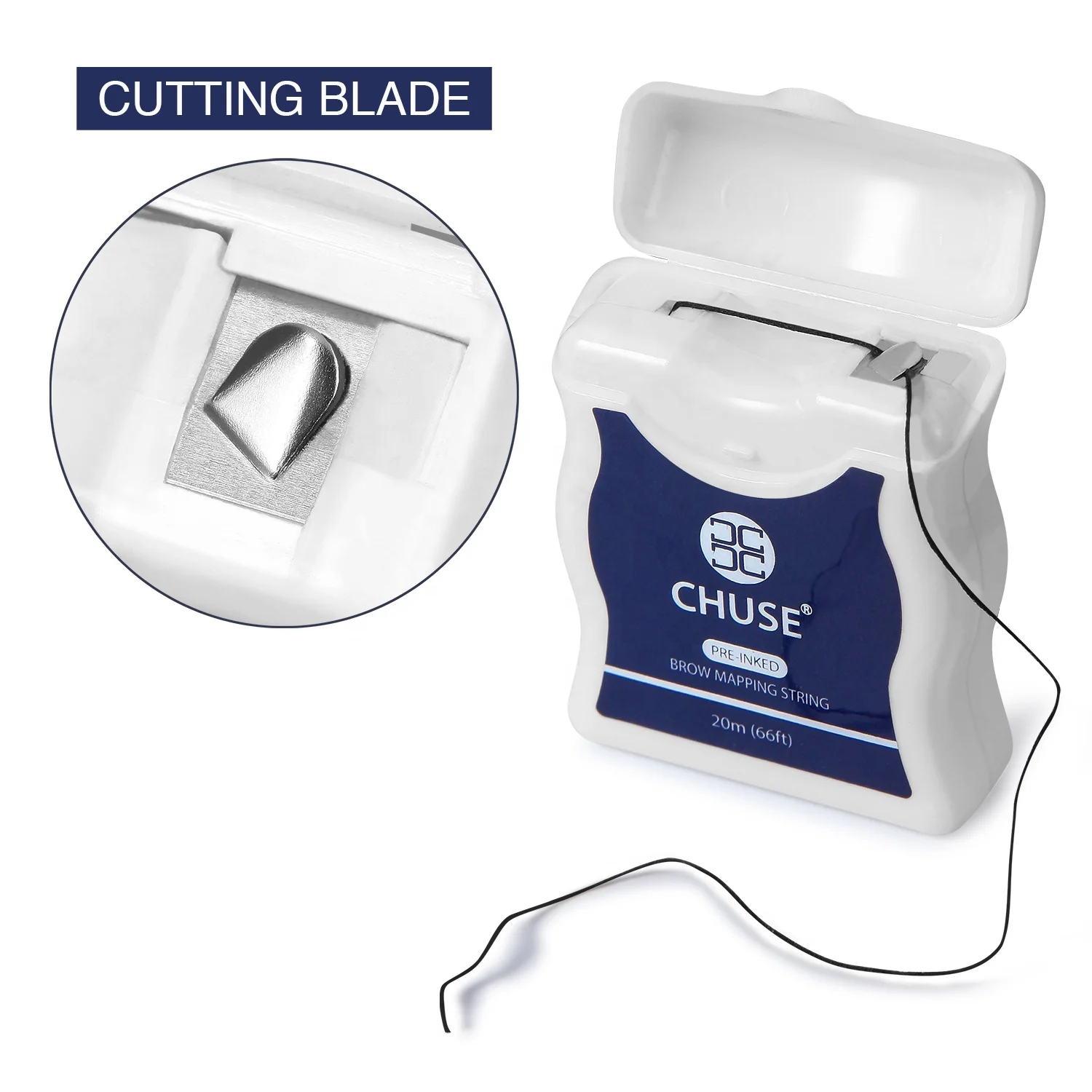 Wholesale Permanent Makeup Supplies Black String Eyebrow Shaping Cosmetic Tattooing Tools for Microblanding