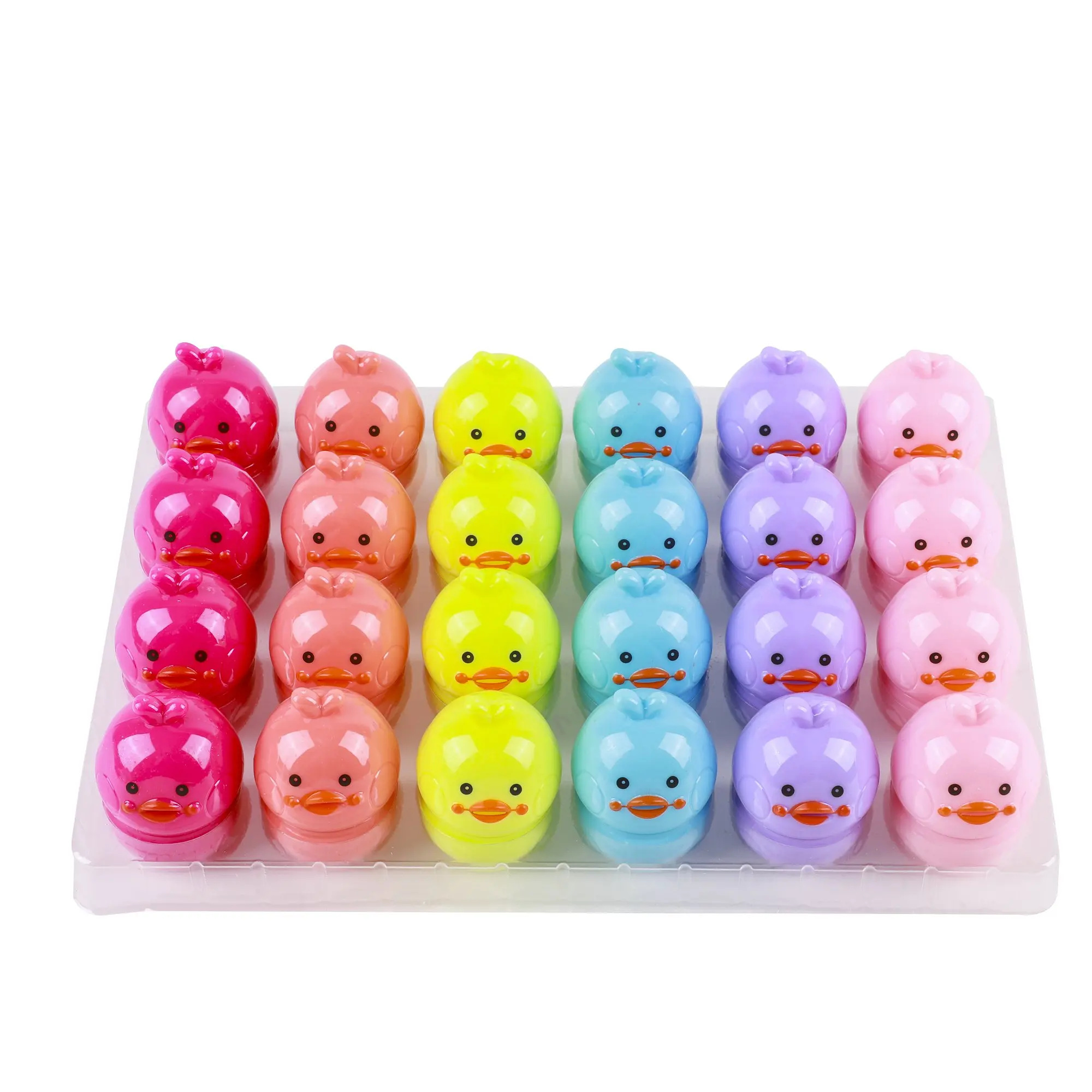 Newest Holiday Gifts for Children Customized Duck Shaped Moisturizing Lip Makeup ODM/OEM Kids Lip Balm