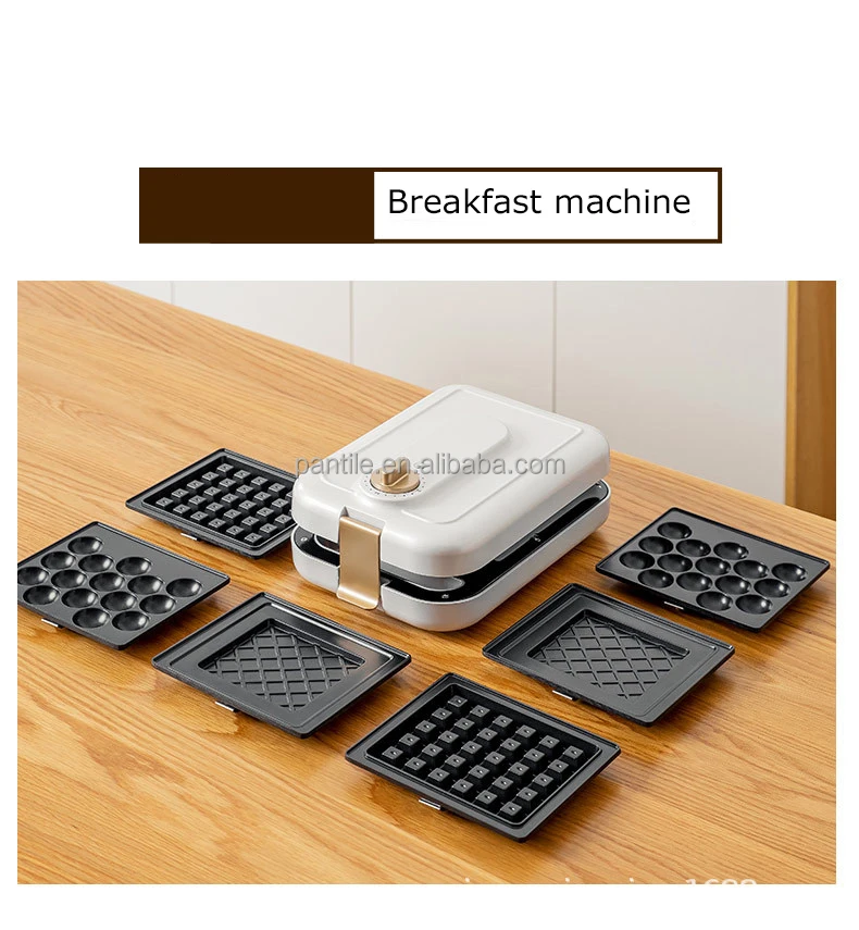 Sandwich Maker Mini Multi functional 3 in 1 Breakfast Machine Home Timing Waffle Light Food Maker Bread Toaster