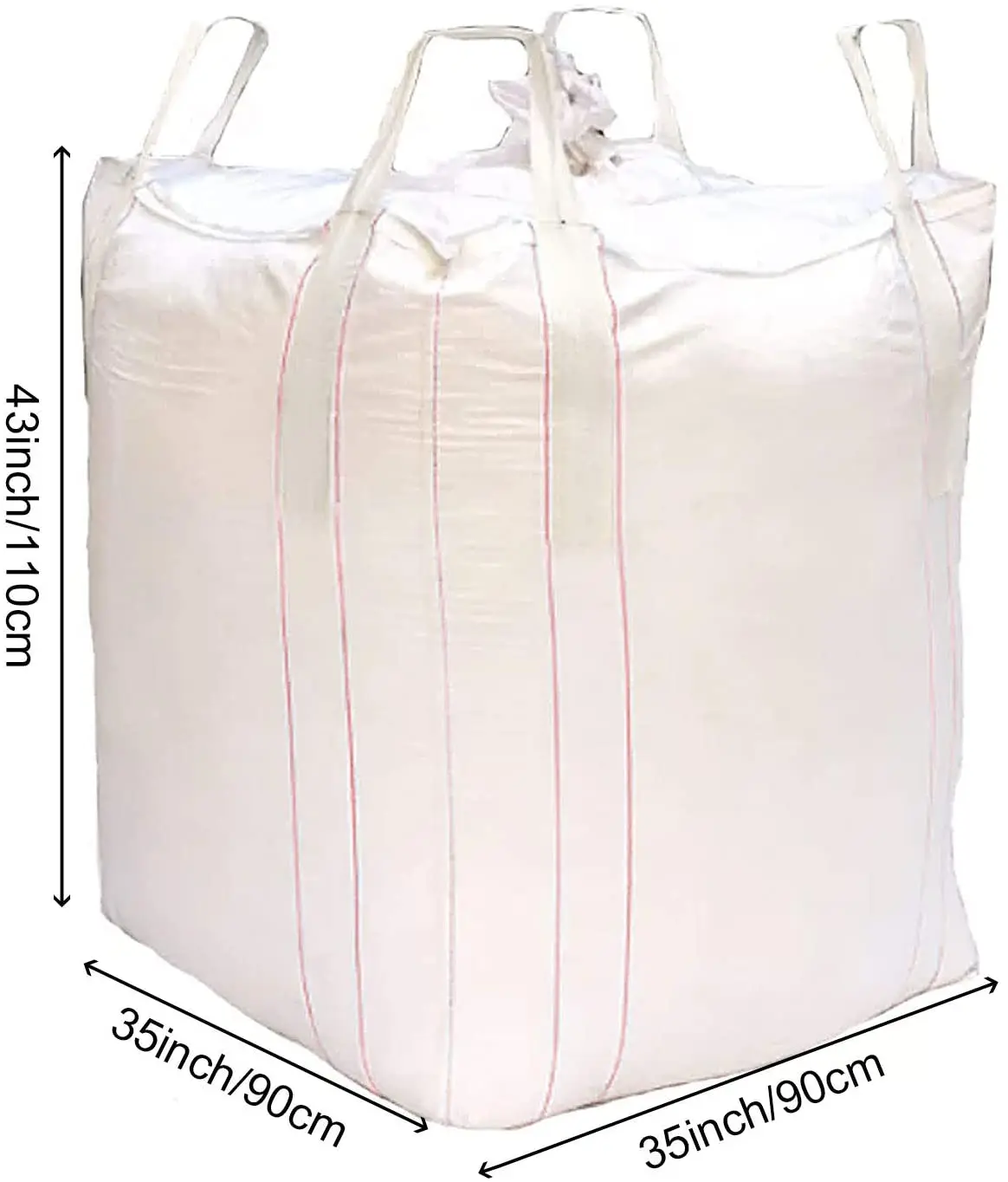 Bulk Bags Circular Bag Food Grade Accept Customized Logo Printing Factory Direct Sales 1t Cross Stitching 26cm Top Full Open 5:1