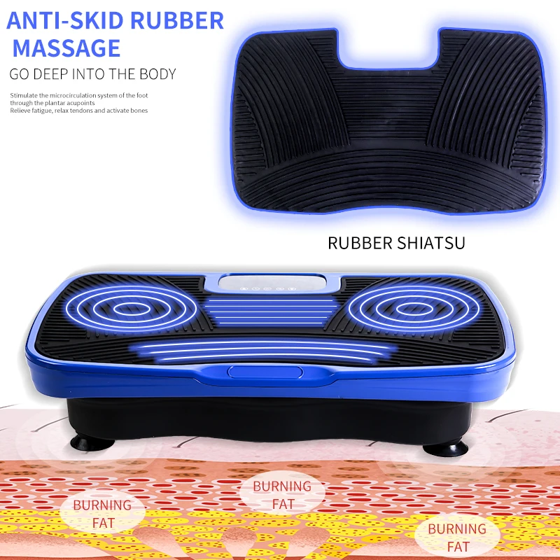 Professional crazy fit vibrating plate massage vibration platform whole body vibration plate remote exercise machine