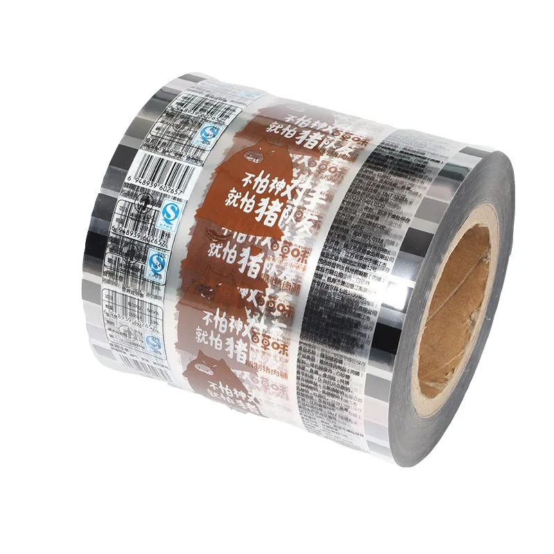 Custom Printing Factory Food Grade Packaging Food Film Roll Stock Laminated Foil Plastic Packaging Roll Film for Potato