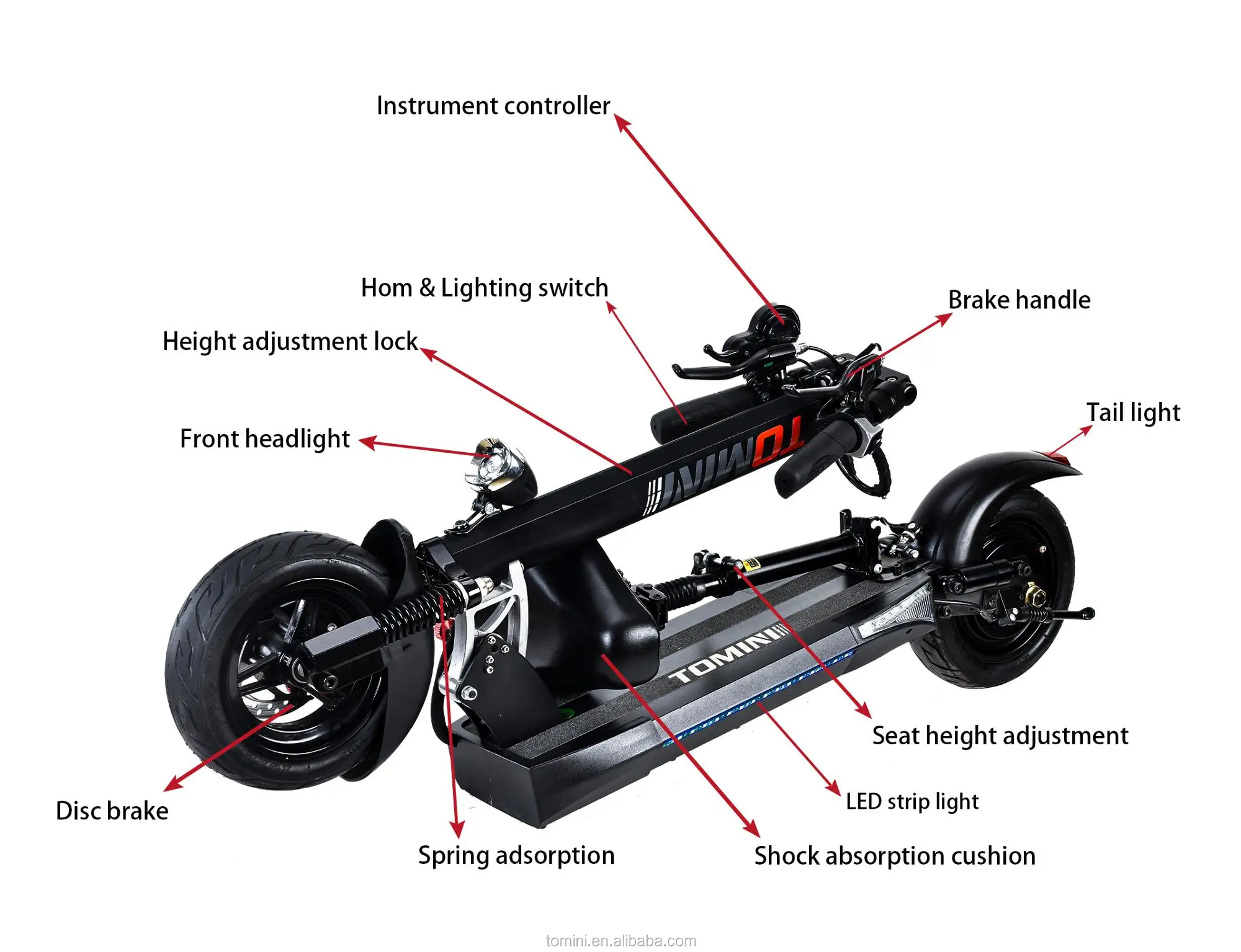 Tomini China Factory Seller minimotors electric scooter mantis scooter kick+scooters%2cfoot+scooters