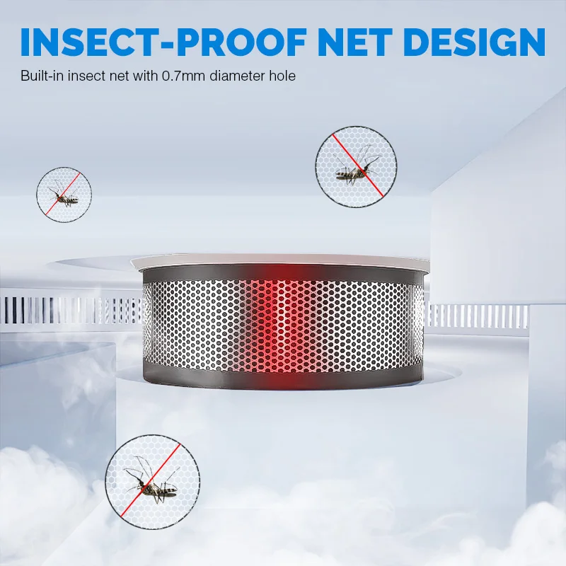 Standalone Photoelectric Smoke Alarm High Sensitive Security Independent Smoke Detector Fire Sensor