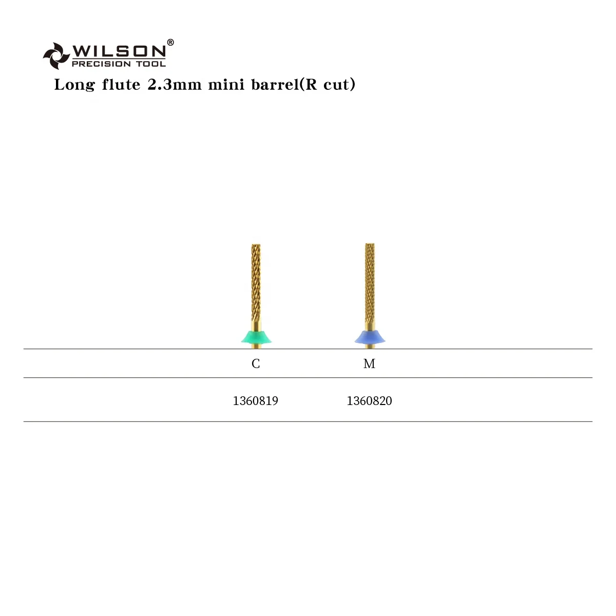 Long flute 2.3mm mini barrel(R cut)  TiN Coating  Best Selling Fast Armor Removal nail bur Durable carbide nail bit