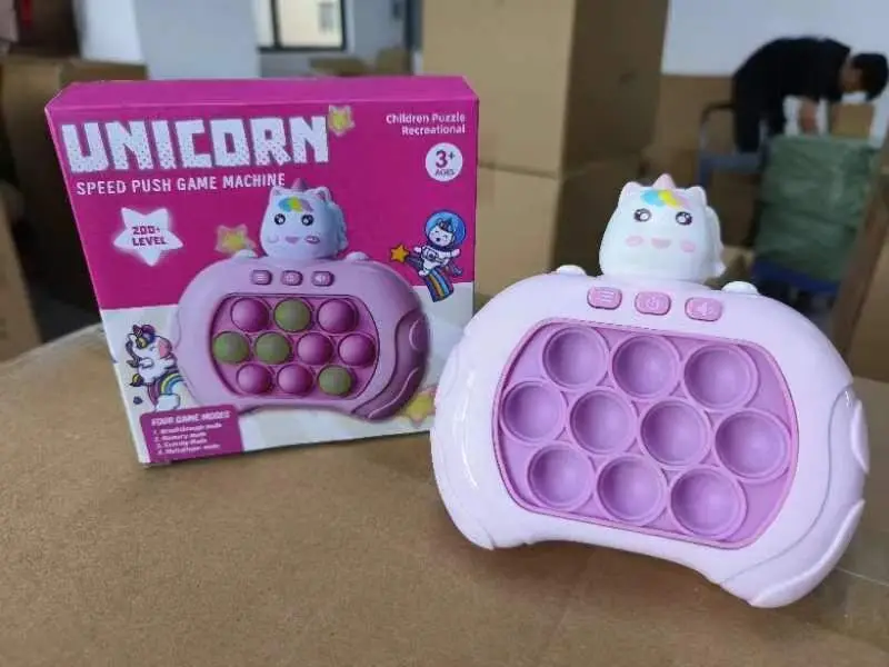 New Electronic Quick Push Game Console Fast Push Puzzle Game Machine New Relieving Stress Pop Fidget Game Toys