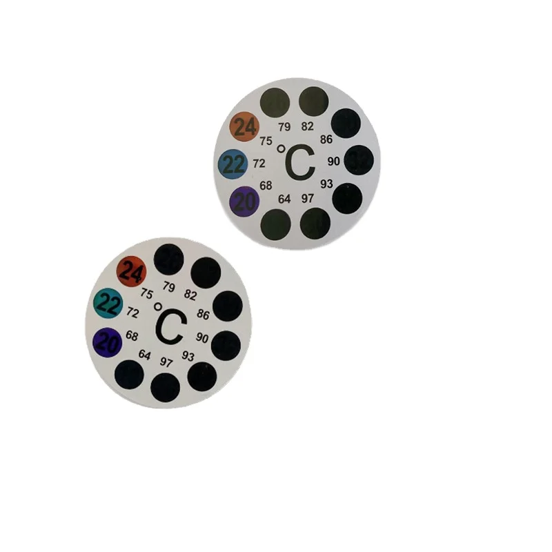 Hot sale round custom design thermometer digital fash tank thermometer strips