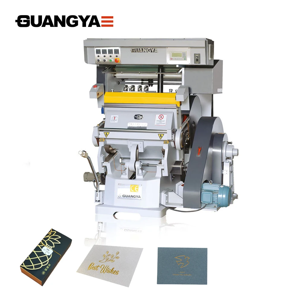 TYMC   press hot foil stamping machines with creasing and die cutting function