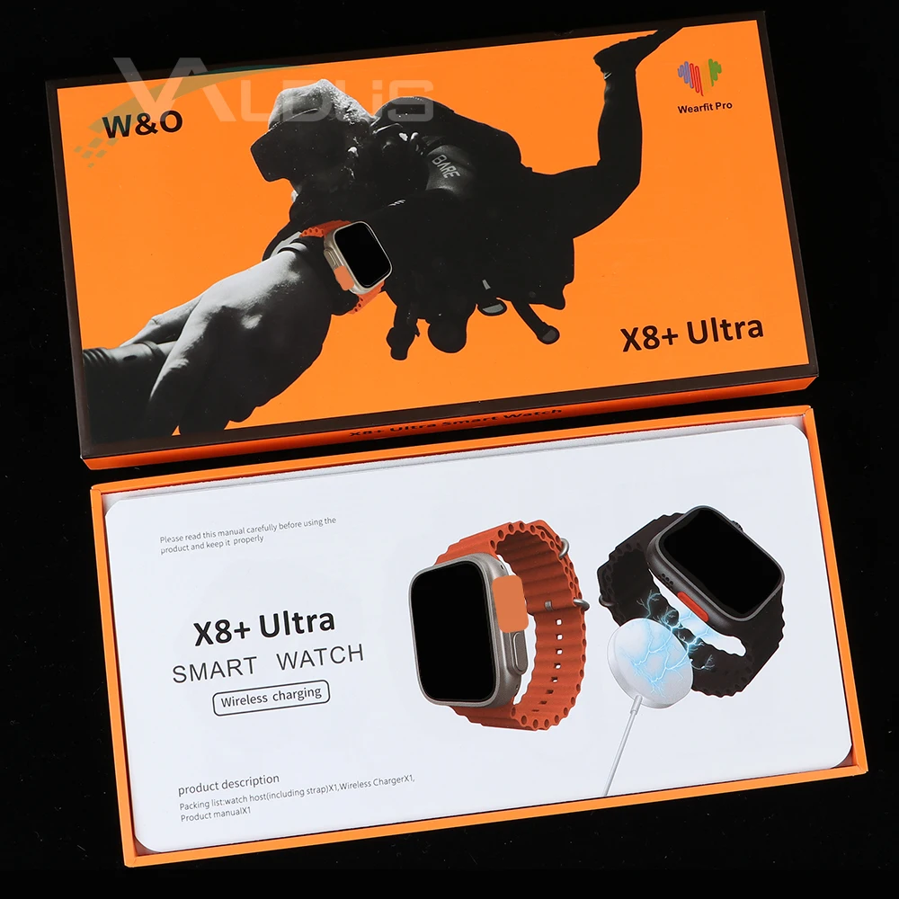 X8+ Ultra Smart Watch 2.08 Inches Screen NFC montre relogio Smartwatch reloj inteligente X8 Ultra Plus 8