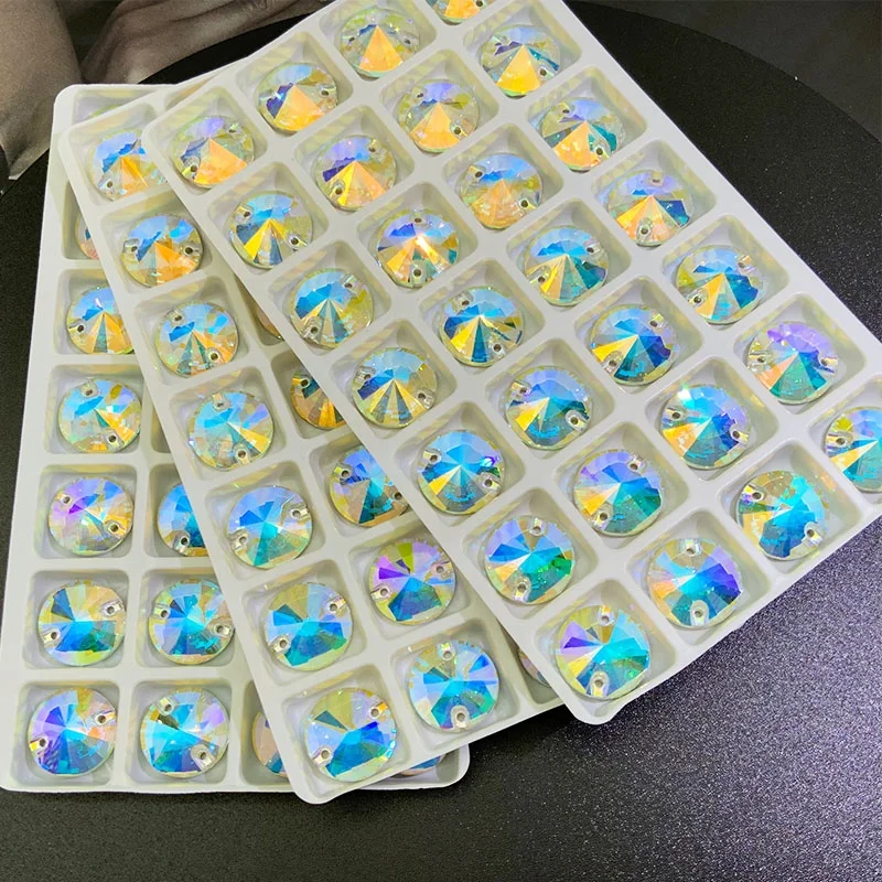 Hot sale sew on crystal ab rhinestone for dance clothes