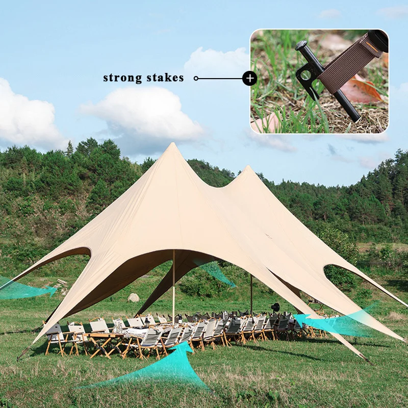 Outdoor Large Marquee Tent Canopy Rainproof Sun Blocking Canvas Big Event Exhibition Wedding Party Canopy