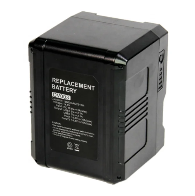 
Profession Design V port lithium LED fill light V lock battery for Video Camera Camcorder 