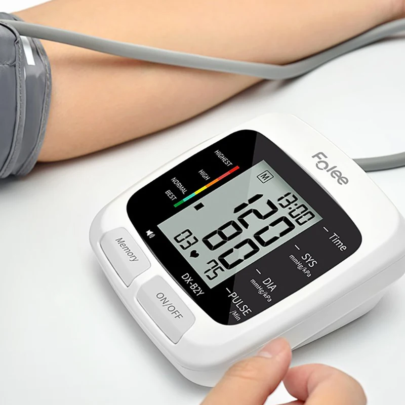 Rechargeable arm digital blood pressure monitor automatic portable sphygmomanometer high quality