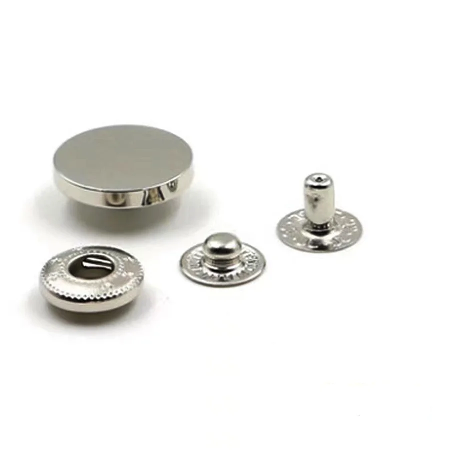 High Quality Custom Logo Fashion Button Durable for Clothing Various Colors Available  Brass Metal round Snap