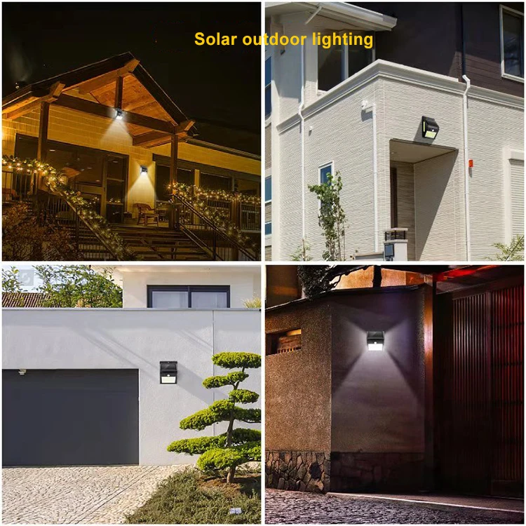 100 Leds waterproof lamp outdoor wall garden motion sensor led solar light