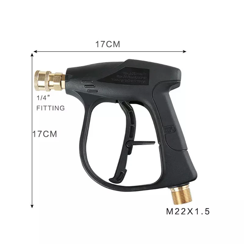 SPS 4000 PSI Snow Foam Lance Pressure Washer Foam Pot 5 in 1 Spray Nozzle Kit For Foam Lance Gun