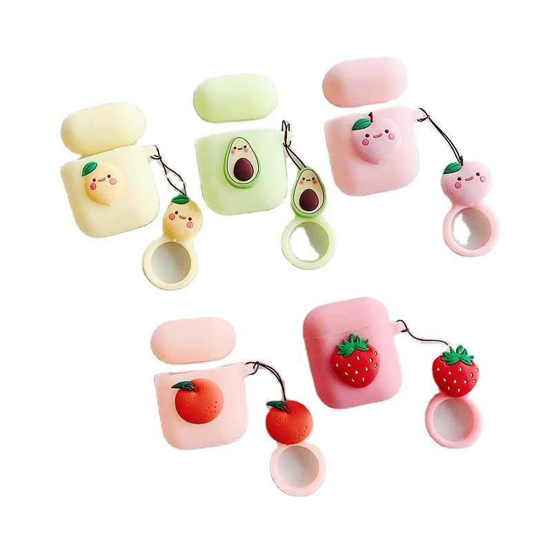 For airpods 3d fruit cover case