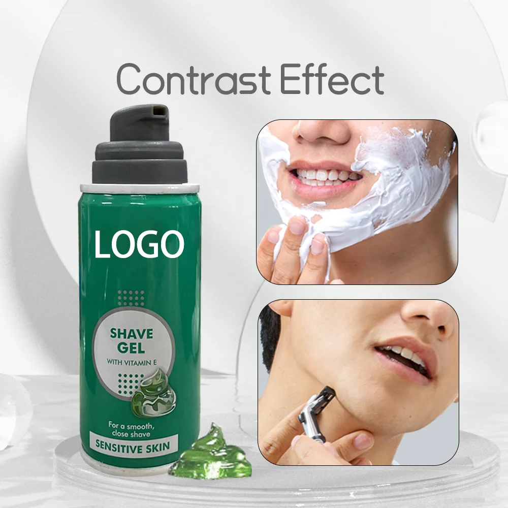 Moisturising Soothing Shaving Gel 200ml With Vitamin E Foam OEM ODE Custom Cosmetics Factory Supplier