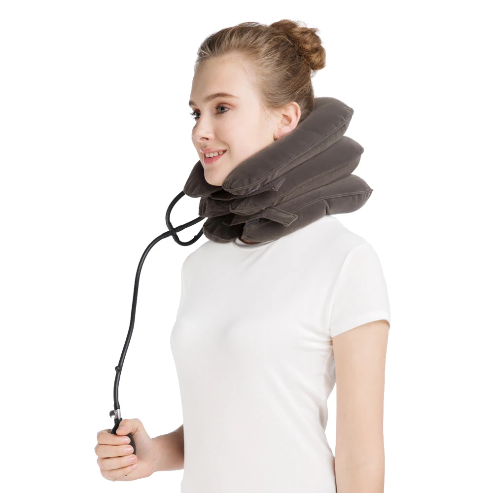Air Neck Traction Travel Neck Pillow Inflatable Cervical Collar Neck Brace Stretches The Cervical Spine