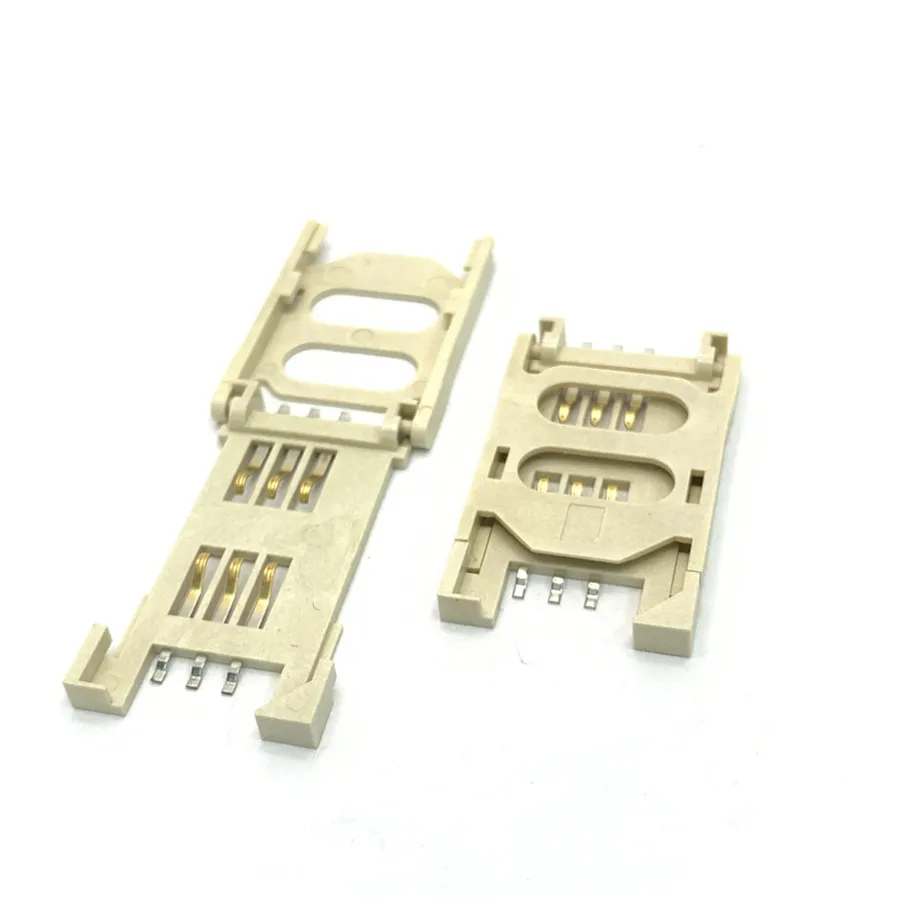 Соединитель для Sim-карты от производителя, шарнирный тип, пластиковый соединитель для обычной Sim-карты PCB для GPS