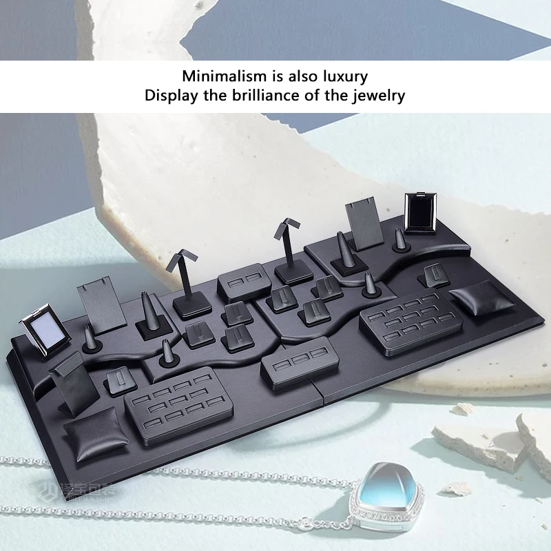 Custom ring cones necklace stand jewelry rings earrings jewelry organizer jewelry display stand set