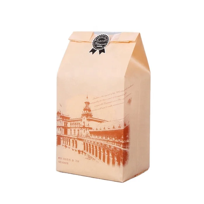 Food Takeaway Custom Printed Kraft Paper Bag Handle Takeaways Standard Wholesale China Wholesale Kraft Paper Bag Square Accept