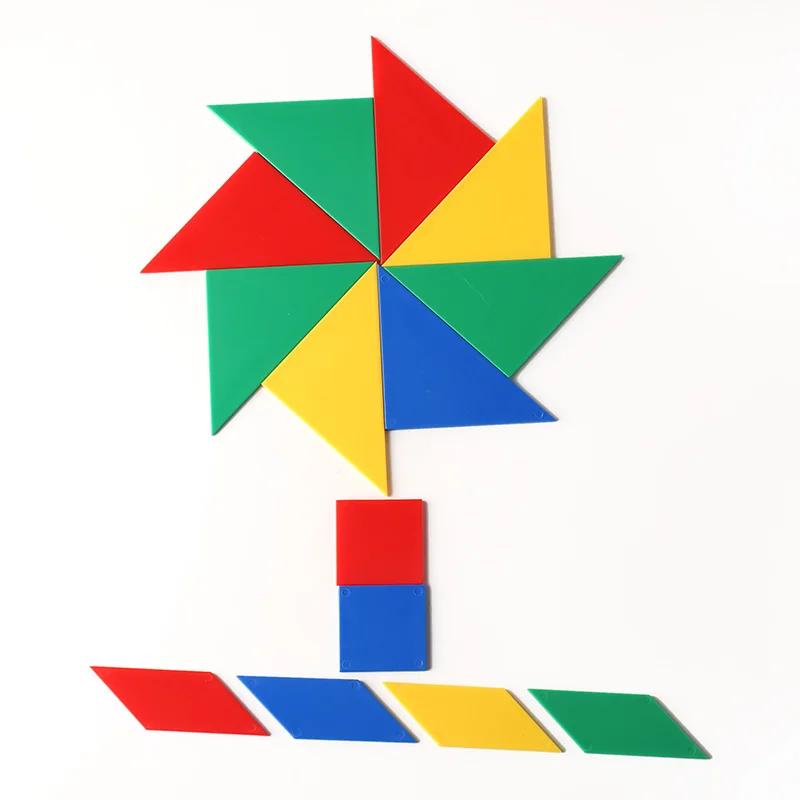 plastic puzzle toys of tangram, educational toys for kids