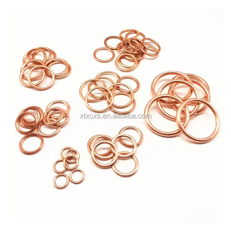 Flat Copper Sealing Copper Flat Washers Car Washer Gasket