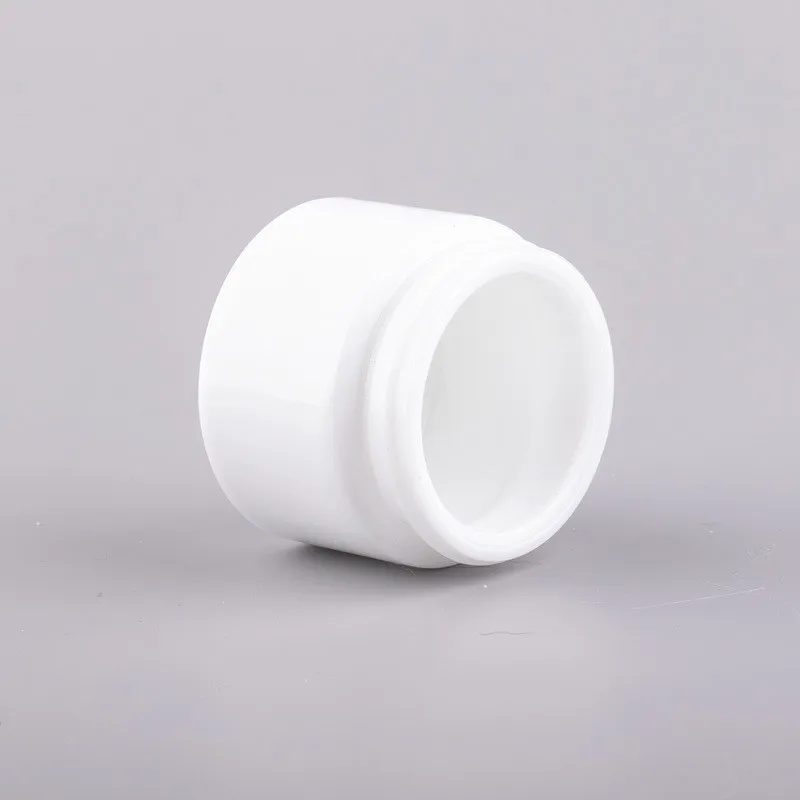Ceramic material white 30g 50g glass cream containers cosmetic jar
