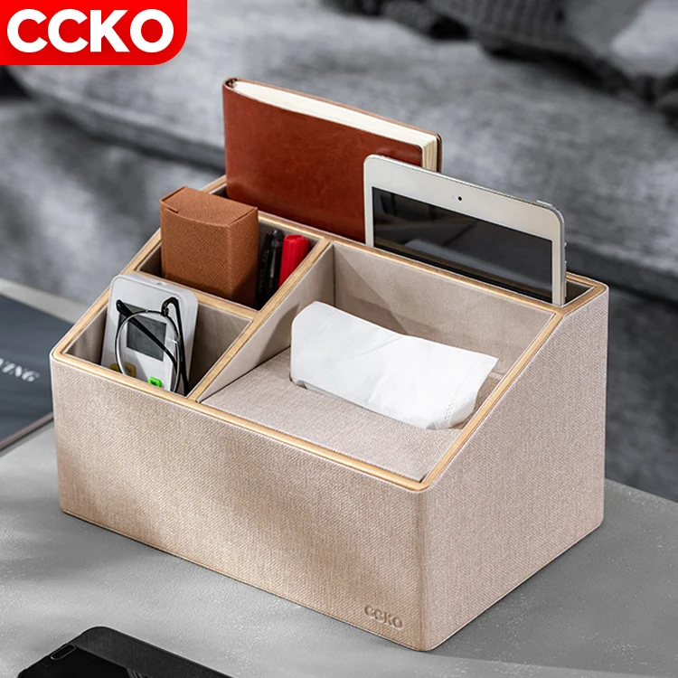 Wholesale Household Nordic Luxury Tissue Holder Leather Storage Container Tissue Box Tissue Paper Box For Hotel Restaurant