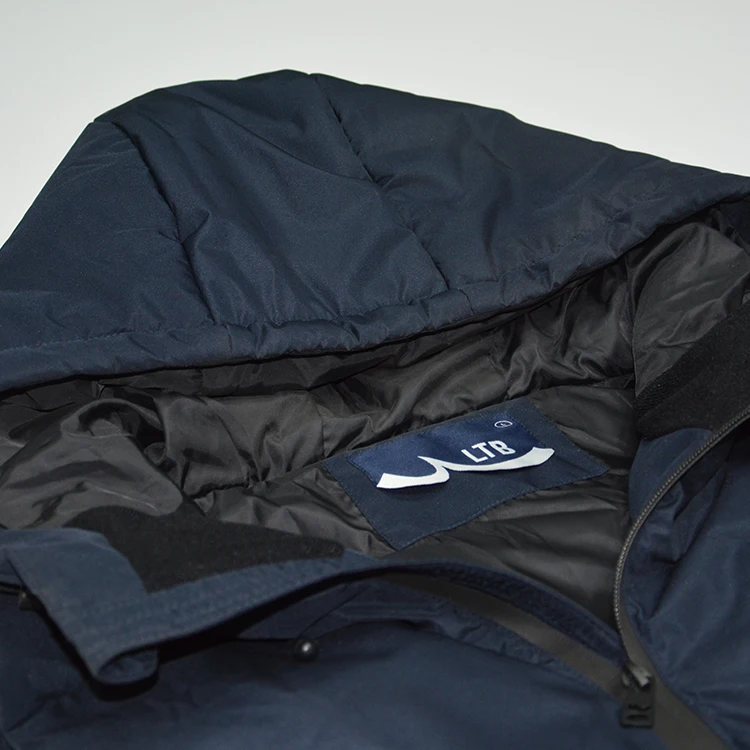 Customized size thick black warm padded winter sleeveless vest outdoor hooded puffer for