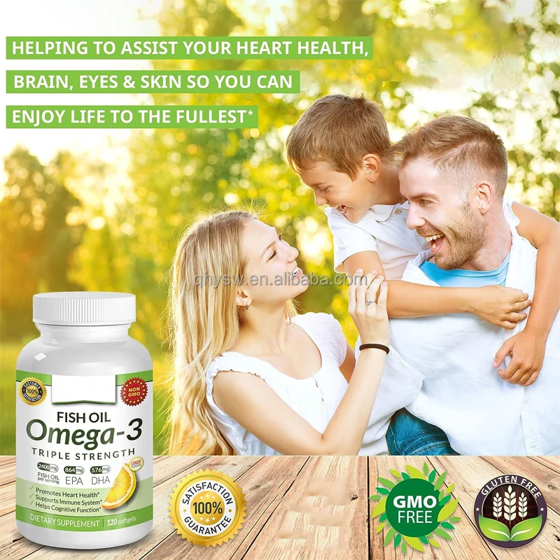 OEM ODM Cod Fish Oil Eye Booster Omega 3 DHA Softgels Support Brain Eye Health Brain Fish Oil Supplements