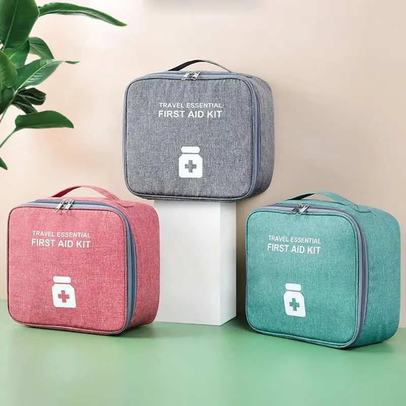 Large-Capacity Thickened Medicine Box Layered Family First Aid Kit Medicine Boxes Medicine Cabinet Portable Fabric Storage Bag