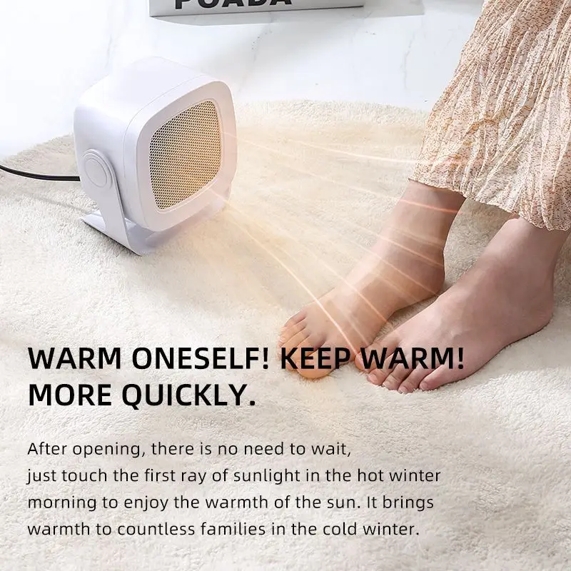 New Portable Electric Fan Heater Small Desktop Heater RoHS for Household Quick Heater