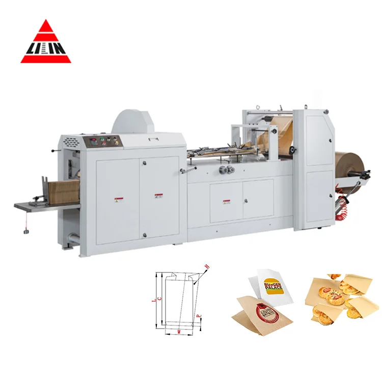 Cheap Automatic High Speed Fruit Paper Bag Making Machine For V-Bottom paper bags
