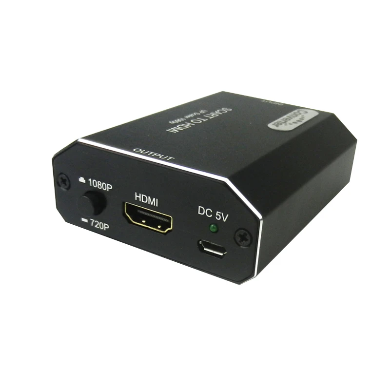 1080P Scart to HDMI up Scaler hdtv Converter Audio Video Adapter with USB Cable For TV DVD PS4 Scart input hdmi output converter