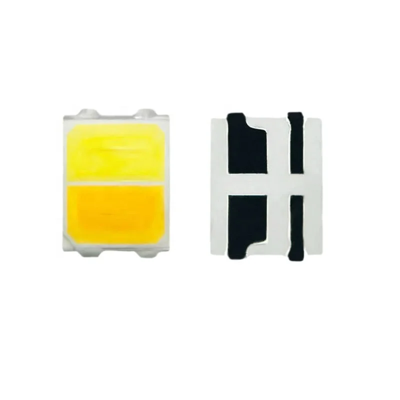 High Quality SMD 2835 Bi-Color LED Diode Gold Yellow & White 5mm Size Manufactured by QM