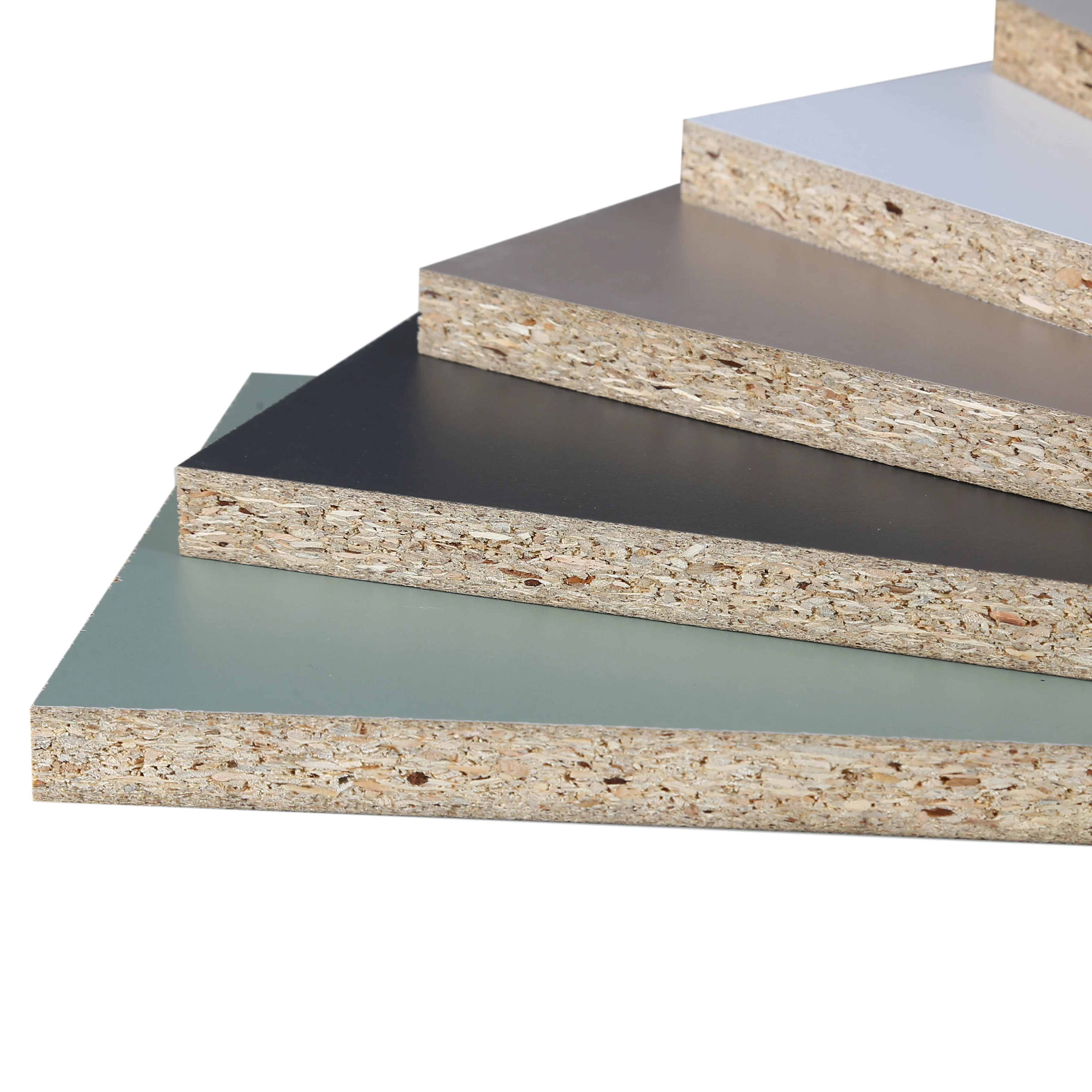 Melamine Face Laminated Furniture Cabinet Use Moisture Proof Flakeboards  18MMx4x8  Chipboard e1 particle board