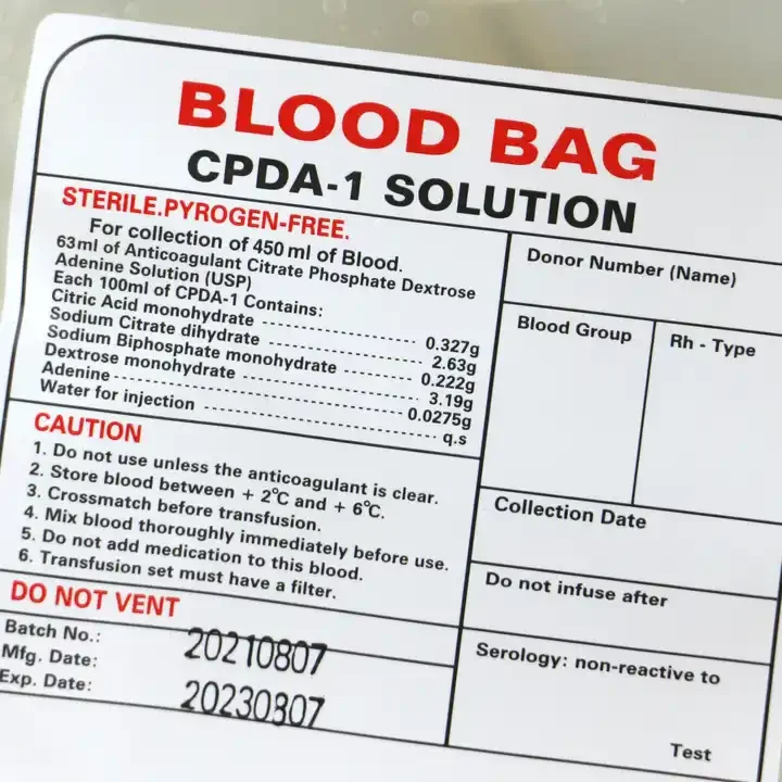 Medical professional consumables high quality disposable blood bags multiple specifications 500ml 1000ml 3000 ml Blood Bag