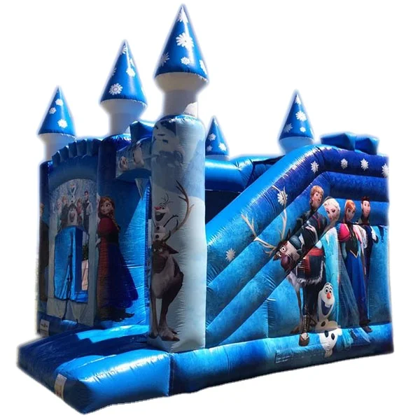 Factory directly 0.55mm PVC princess inflatable castle with slide/kids bouncer