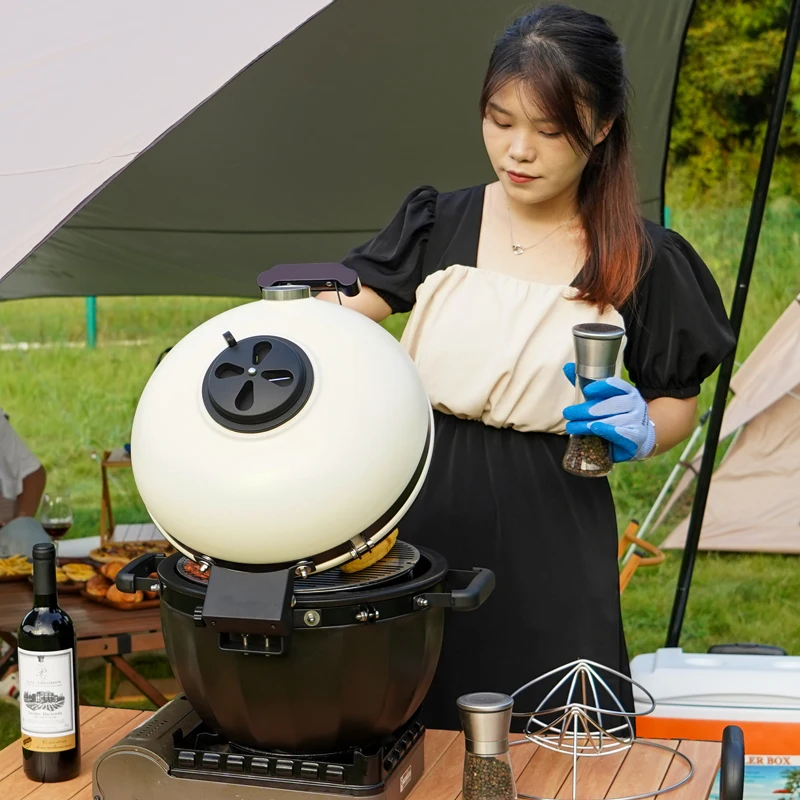 Modern Gas BBQ Popane Gas Grill Glass Fibre Gasket Kamado BBQ Accessories Bottom Vent Repuestos Kamado 13