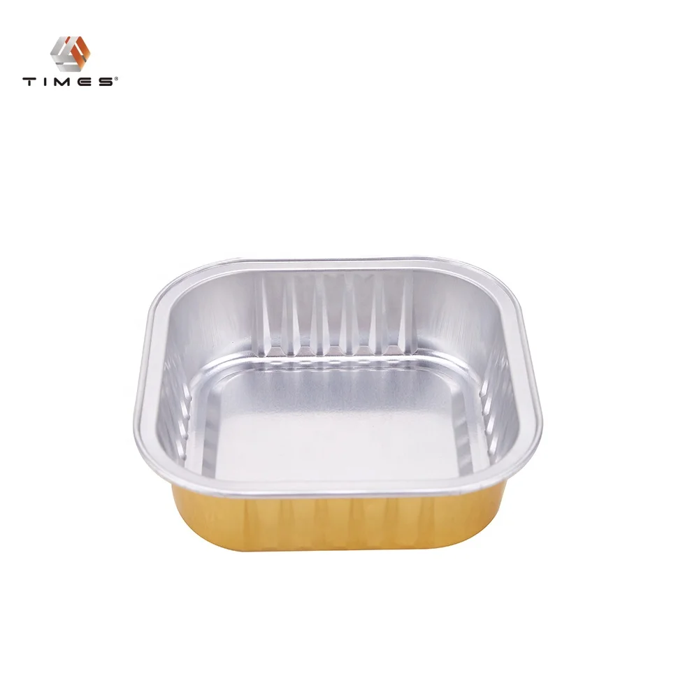 Food Service Kitchen Use for Desserts & Cakes Square Aluminium Foil Container Supplier